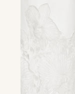 オーキッド刺繍コルセットドレス - ホワイト