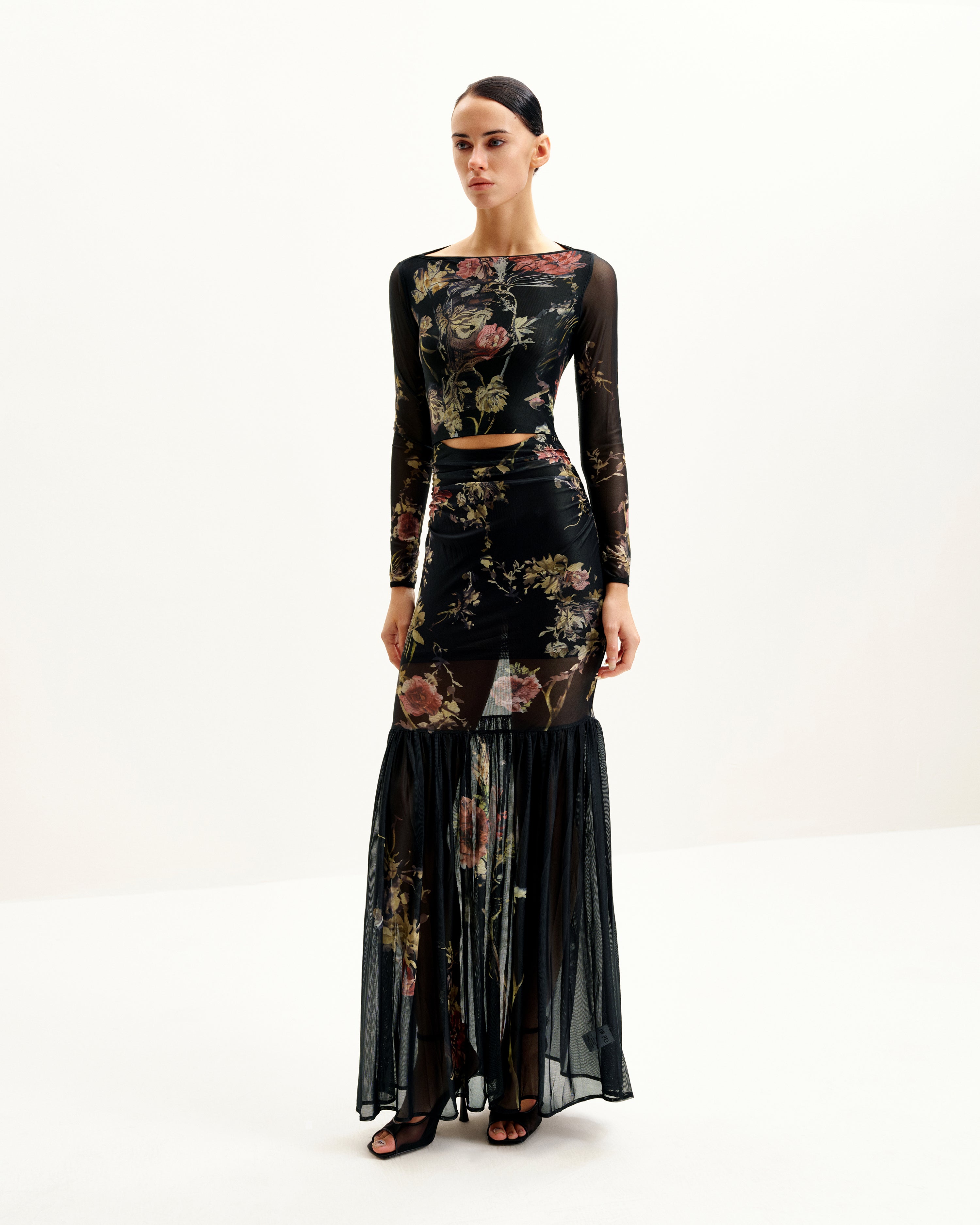Alicia プリントメッシュドレス - マルチカラー - JW PEI Japan Alicia プリントメッシュドレス - マルチカラー - JW PEI Japan