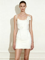 フローラルヴァインタイドレス - ホワイト