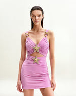 スター柄ミニドレス - ピンク