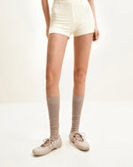 Caitlin レースアップバレリーナスニーカー - ベージュ