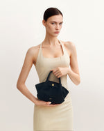 Hana ミニフェイクスエードトートバッグ - ブラック