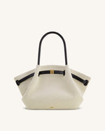 Hana ミディアムトートバッグ - ブラックキャンバス