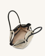 Hana ミディアムトートバッグ - ブラックキャンバス