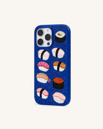 寿司 スマホケース - マルチカラーブルー