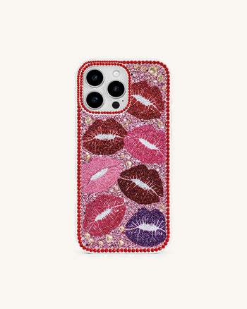 キスオブグラマースマホケース - マルチレッド