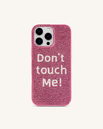 Don't Touch Me! スマホケース - ピンクマルチ