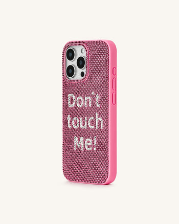 Don't Touch Me! スマホケース - ピンクマルチ