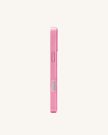 Olive マティーニ 人工クリスタル スマホケース - ピンク