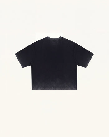 クリスタルストロベリー グラフィックTシャツ - フェイデッドブラック