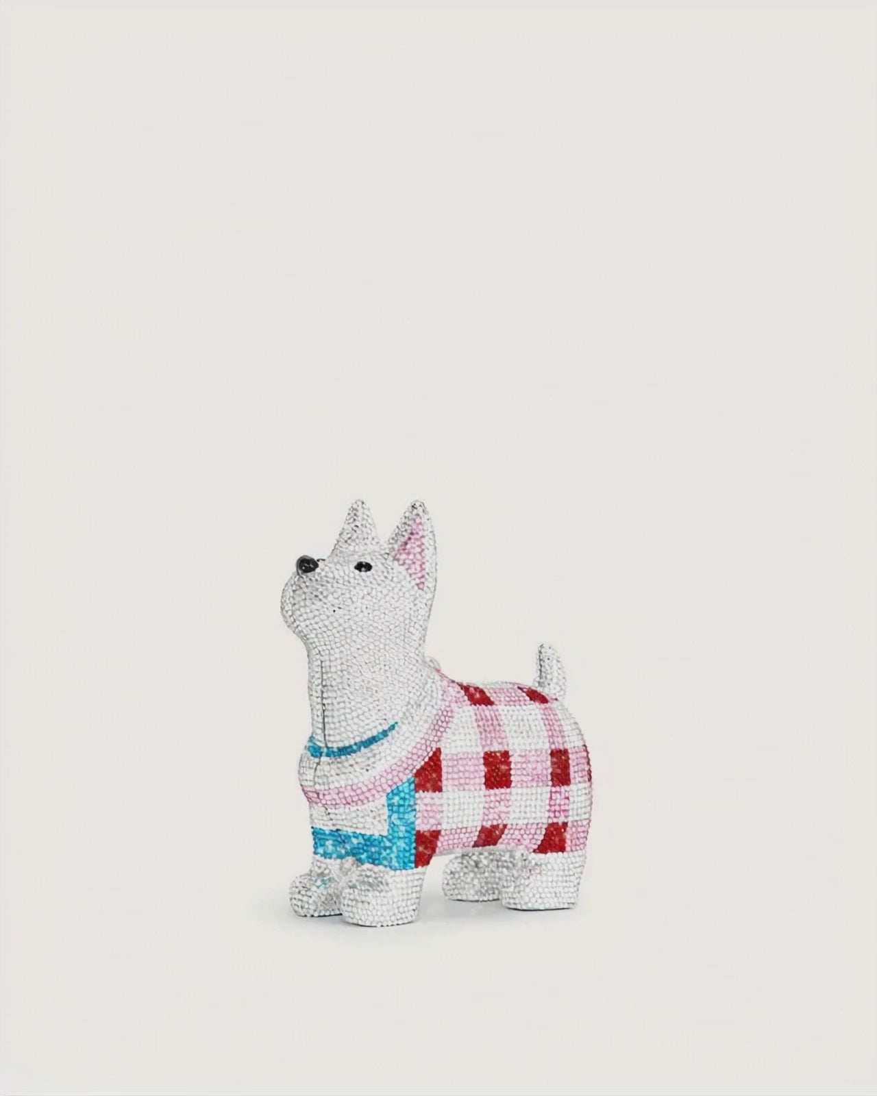 Eden 子犬形フェイククリスタルクラッチ - ホワイト - JW PEI Japan