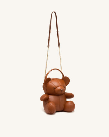 Teddy ベア ノベルティ クロスボディバッグ - ブラウン