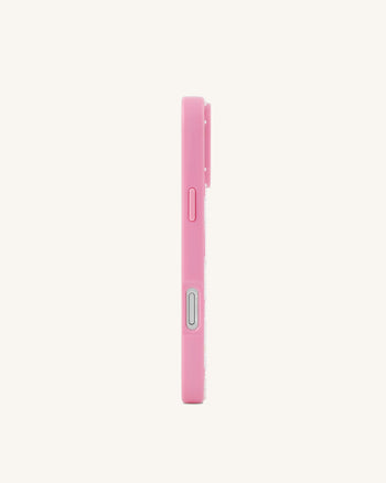 ピンクハートパターン スマホケース - ピンク