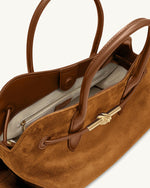 Adele メタルロープノット トートバッグ - キャラメルブラウン