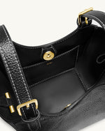 Ines パドロック トートバッグ - ブラック