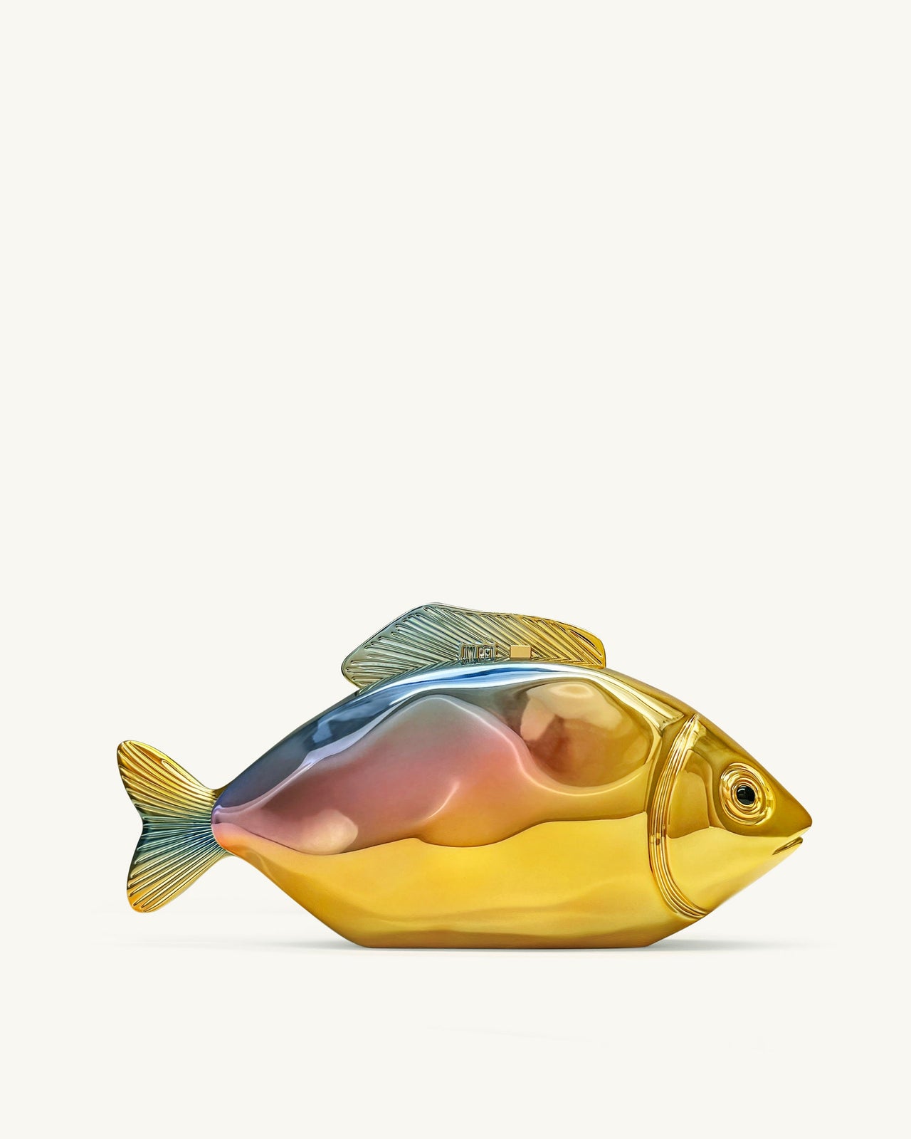 魚型クラッチ - ゴールド/ブルー