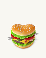 ハートバーガーノベルティクラッチバッグ - マルチカラー