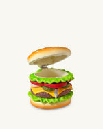 ハートバーガーノベルティクラッチバッグ - マルチカラー