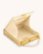 Elle ピクニック柄 ブック トップハンドルバッグ - カーキ