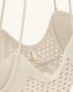 Maribel ウーブンパネル トートバッグ - アイボリー