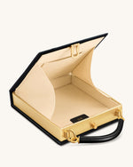 Elle カラフルビーズ ブック トップハンドルバッグ - ブラック