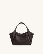 Mabel ソフト リボン トートバッグ - ダークブラウン