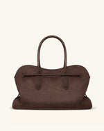 Adele ラージ メタルロープノット トートバッグ - モカブラウン