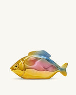 魚型クラッチ - ゴールド/ブルー