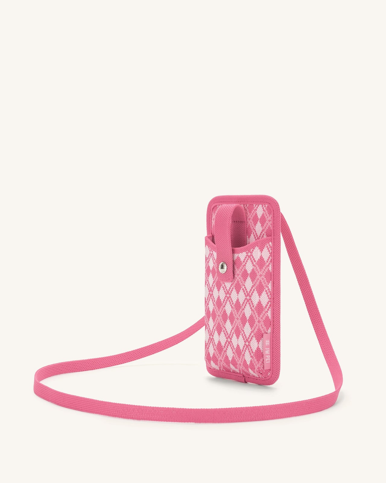 Aylin ニット携帯電話 バッグ - ピンク