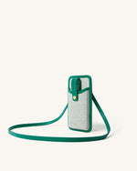 Aylinズックの携帯電話バッグ - 深緑色
