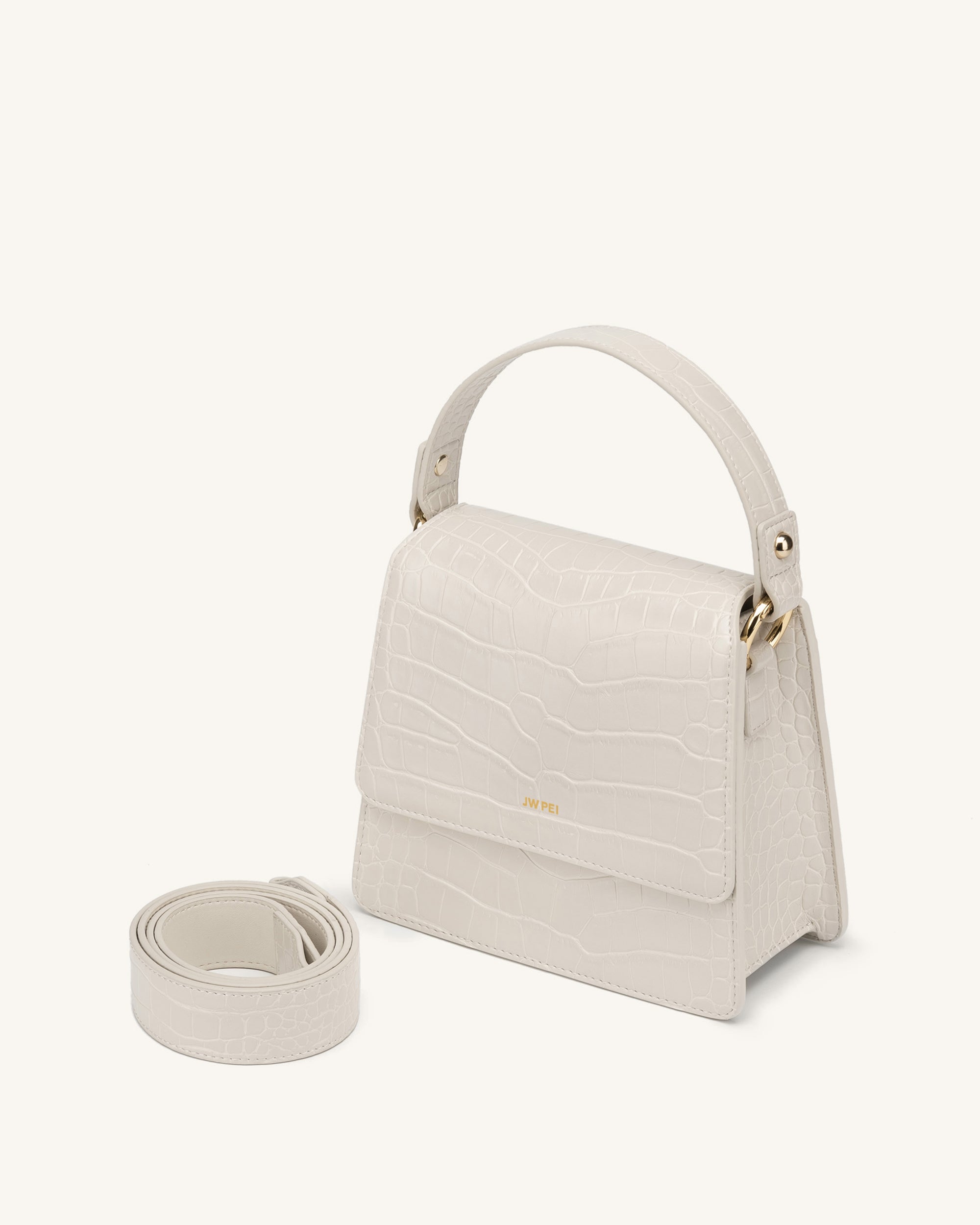 Top Handle & Satchel Bag - Croc Embossed - Friday By JW PEI - JW 