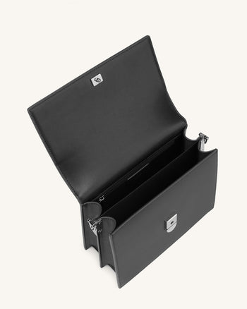 Mini Flap ミニショルダーバッグ -ブラック