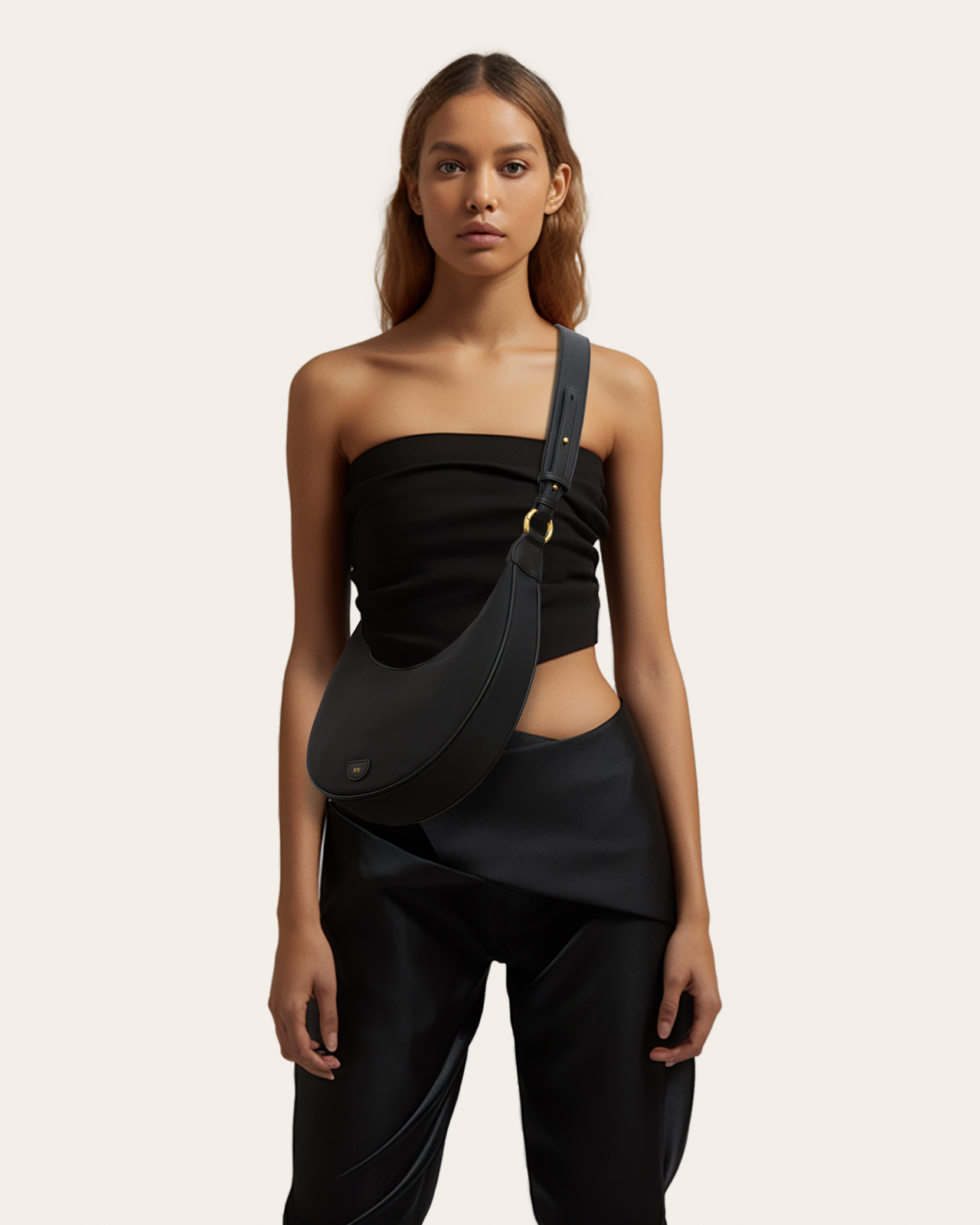 【JW PEI】CARLY サドルバッグ クロコ ナイロン 関税/送料込 Women's Carly Shoulder Bag - Vegan Leather - Friday By JW