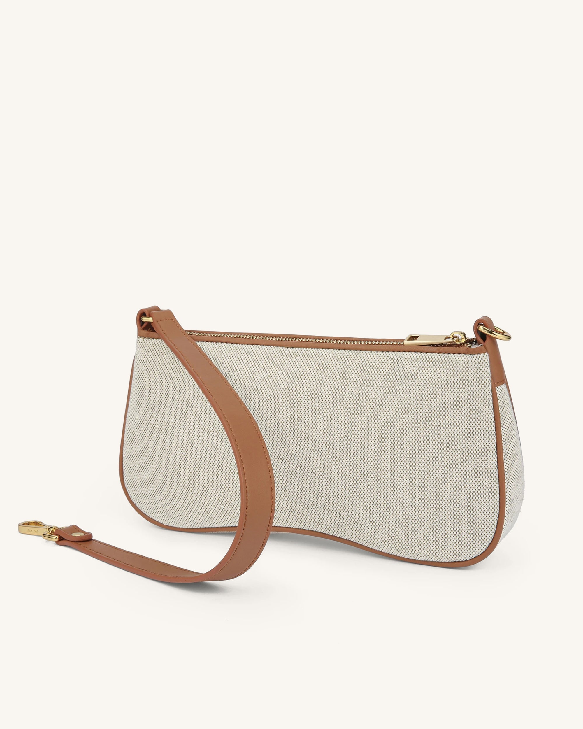 Fashion Baguette Bag - Beige Canvas - Friday By JW PEI - JW PEI 