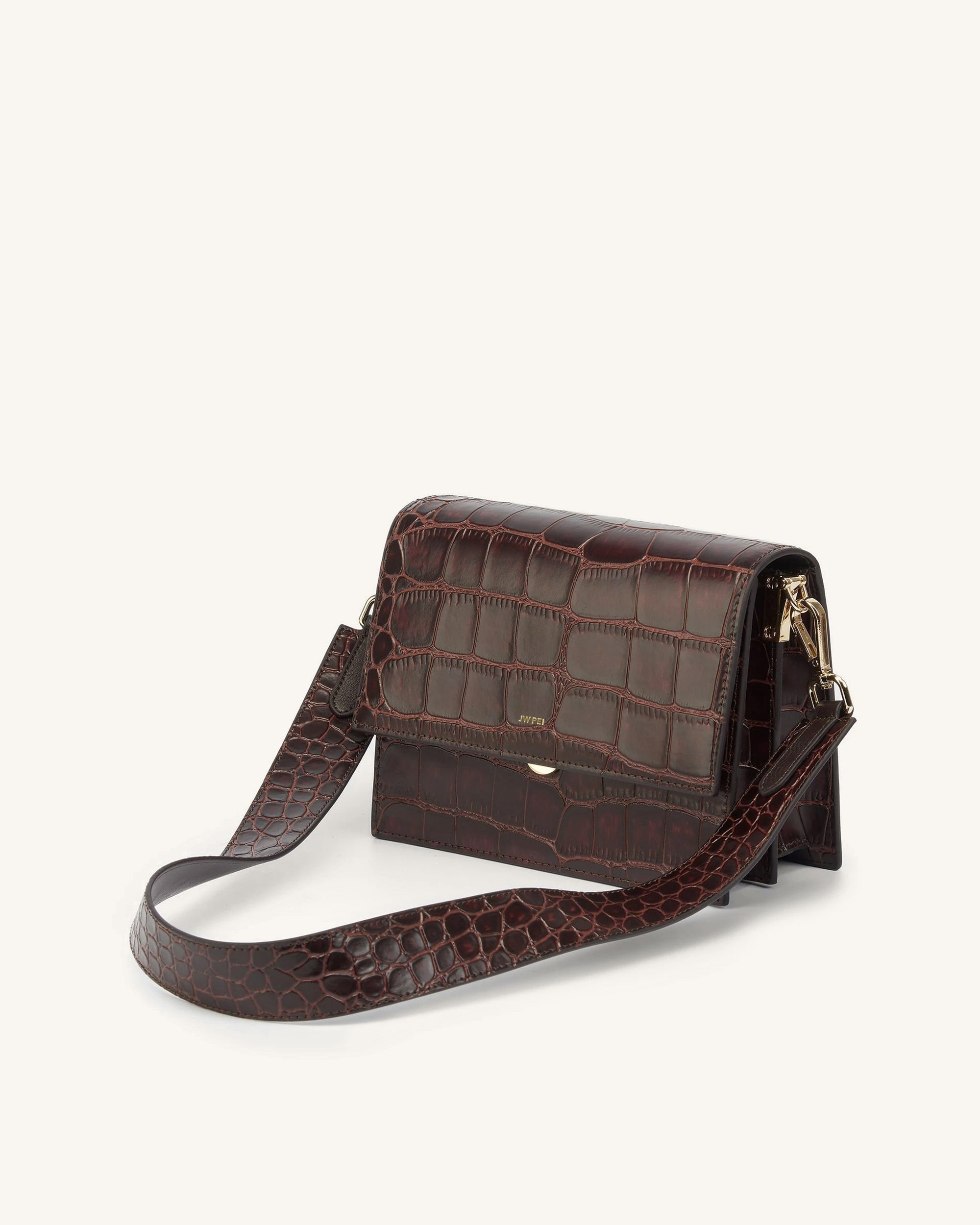 Fashion Mini Flap Bag & Purses - Croc Embossed - Friday By JW PEI 